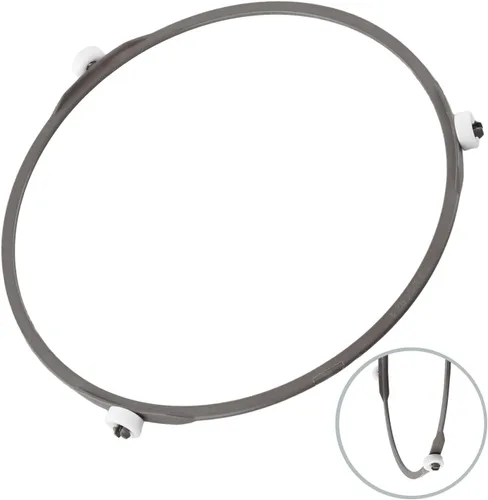 Miniatura 6 de Base de soporte giratorio para horno microondas con soporte giratorio de 3 ruedas, compatible con soporte de anillo de 7 pulgadas de diámetro