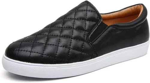 Miniatura 6 de VOCNTVY Mocasines cómodos y casuales de cuero acolchado para mujer