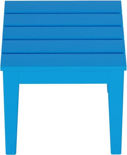 Miniatura 5 de WestinTrends Ashore - Mesa auxiliar Adirondack moderna para patio al aire libre, color azul pacífico Pacific Blue