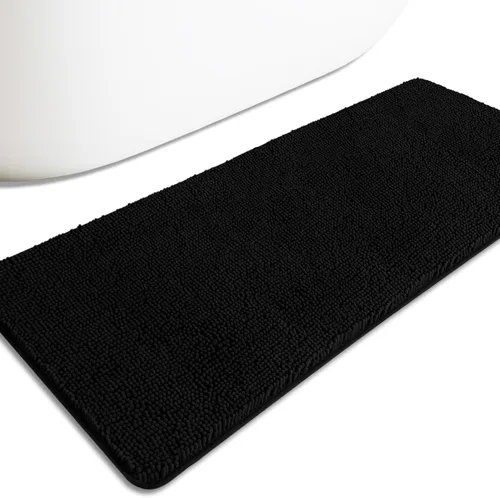 Miniatura 108 de Alfombra de baño pequeña de 12 x 18 pulgadas, lavable y absorbente, antideslizante, alfombra de baño de felpilla gruesa y suave para baño, ducha