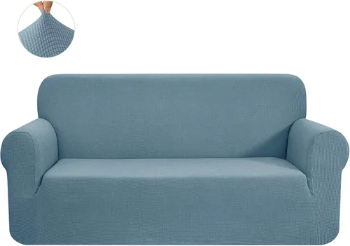 Miniatura 29 de CHUN YI - Funda elástica de 1 pieza para sillón grande, funda protectora suave de Jacquard con elastano, detalle de cuadros y parte inferior