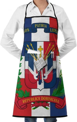 Miniatura 16 de Delantal unisex con cuello ajustable con bolsillos espaciosos y lazos largos