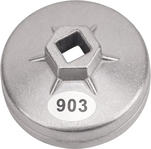 Miniatura 11 de AHL 901 Tapa 65mm Llave de filtro de aceite de 14 ranuras con accionamiento cuadrado de 1/2" Herramientas de extracción de filtro de aceite Juego