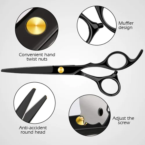 Miniatura 3 de Kit profesional de corte de pelo para el hogar, tijeras de corte de pelo para el hogar, peluquería/salón/kit de tijeras de adelgazamiento