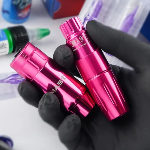 Miniatura 6 de Kit de bolígrafo de tatuaje Mast Tour, fuente de alimentación inalámbrica para tatuaje, kit de ametralladora de tatuaje, 20 agujas de tatuaje