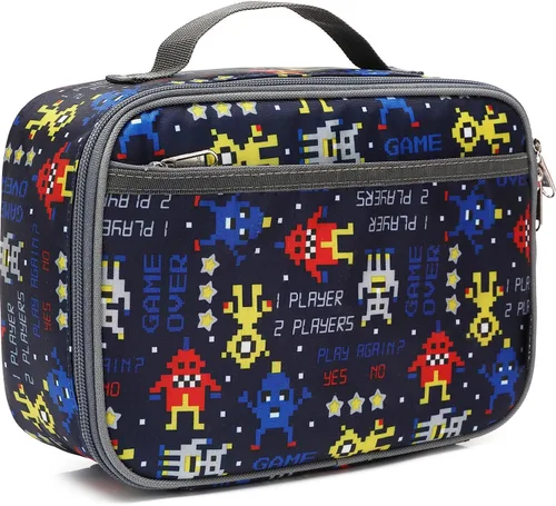 Miniatura 34 de FlowFly Lonchera para niños, bolsa suave aislada, mini hielera para el regreso a clases, kit de bolsa térmica para comidas, para niñas, niños, fútbol