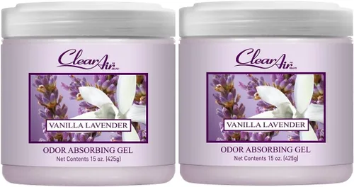 Miniatura 8 de Clear Air Gel absorbente de olores – Ambientador – Absorbe y elimina olores en baños, coches, barcos, caravanas y áreas de mascotas, hecho