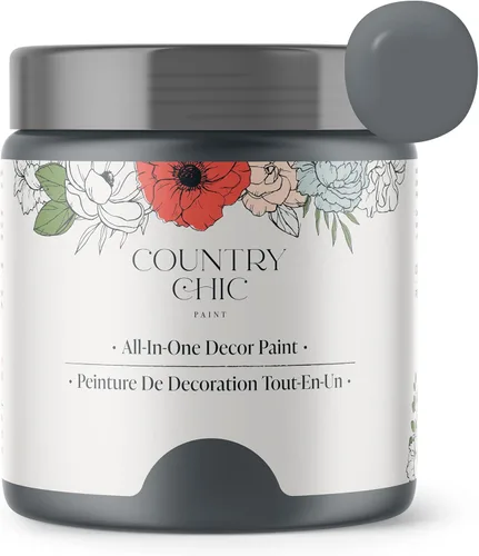 Miniatura 125 de Country Chic Pintura todo en uno estilo tiza para muebles, gabinetes, decoración del hogar, ecológica, acabado mate, imprimación incorporada y capa