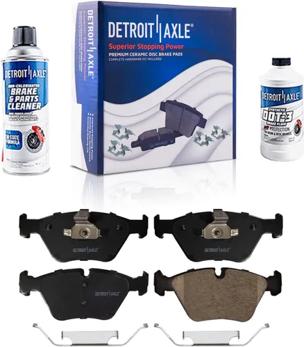 Miniatura 20 de Detroit Axle - Kit de freno trasero para Chevy Equinox Captiva Sport GMC Terrain Pontiac Torrent Saturn Vue Pinzas de freno de disco con soportes
