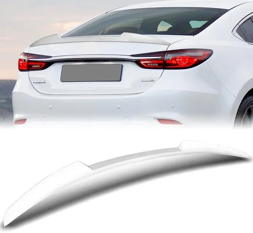 Miniatura 7 de HYPERSPEED W-Power - Kit de labio trasero para alerón de maletero, ABS, estilo V, apto para Mazda 6 Mazda6 2018, 2019, 2020, 2021, accesorios