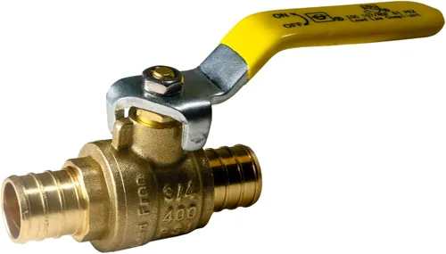 XFITTING Válvula de bola Pex de 3/4 pulgadas, de puerto completo, de latón, 1 pieza
