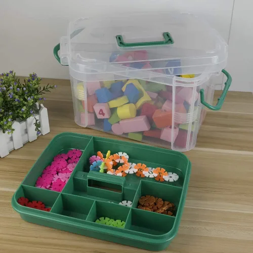 Miniatura 5 de Recipiente para botiquín de primeros auxilios, caja organizadora transparente, organizador de almacenamiento de medicamentos