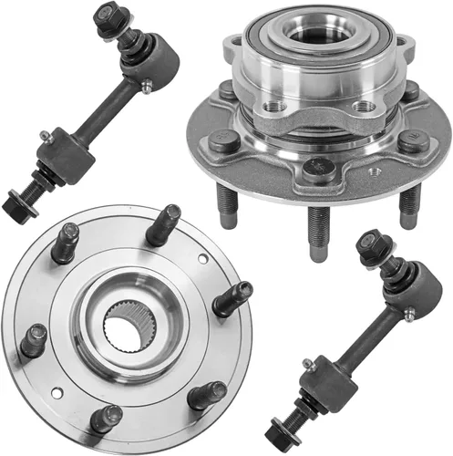 Miniatura 48 de Detroit Axle - Kit de nudillos de dirección delantera izquierda para Ford Edge Lincoln MKX 07-10, cojinete de rueda del lado del conductor, nudillo