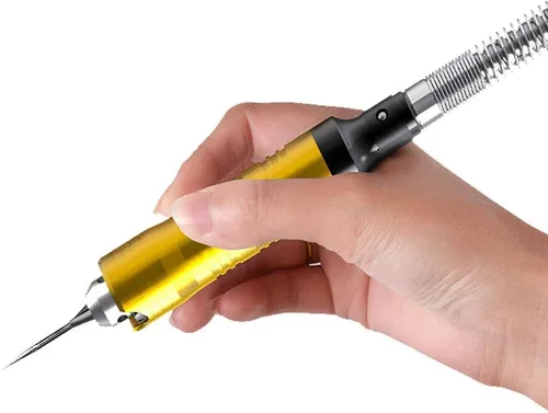 Miniatura 8 de Herramienta Giratoria de Eje Flexible Molinillo Colgante Carver Kit de Herramientas Eléctricas Multifunción para Trabajo en Metal, Control por