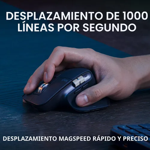 Miniatura 4 de Logitech MX Keys S Combo - Teclado y ratón inalámbrico de alto rendimiento con reposa muñeca, iluminación personalizable, desplazamiento rápido