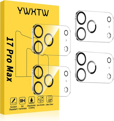 Miniatura 16 de YWXTW Protector de lente de cámara para iPhone 17 Pro, cobertura completa, protector de pantalla de lente de vidrio templado para iPhone 17 Pro