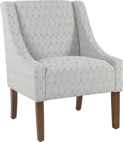 Miniatura 29 de HomePop Swoop - Silla de sala de estar con apoyabrazos, terciopelo gris