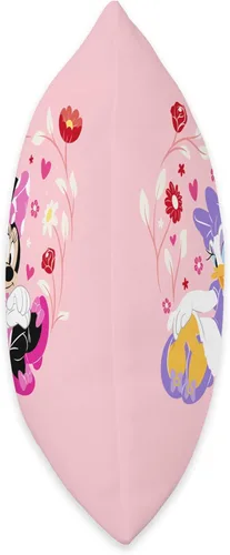 Miniatura 2 de Disney Minnie and Daisy BFF - Almohada de corazón rosa, 16 x 16 pulgadas, multicolor