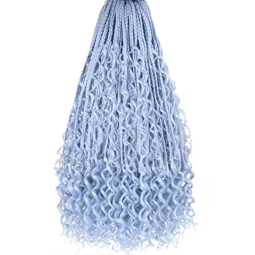 Miniatura 14 de Beverlee Goddess Box - Trenzas de ganchillo de 8 pulgadas, 8 paquetes de trenzas de ganchillo bohemias, extremos rizados, pelo sintético rizado