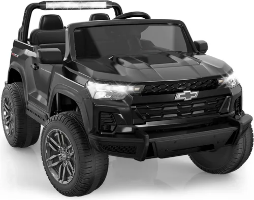 Miniatura 9 de ARBELI Juguetes de paseo de 2 plazas y 24 V para niños, auto eléctrico Chevrolet con licencia con control remoto, 4 motores de 200 W, 4WD/2WD, Rosa