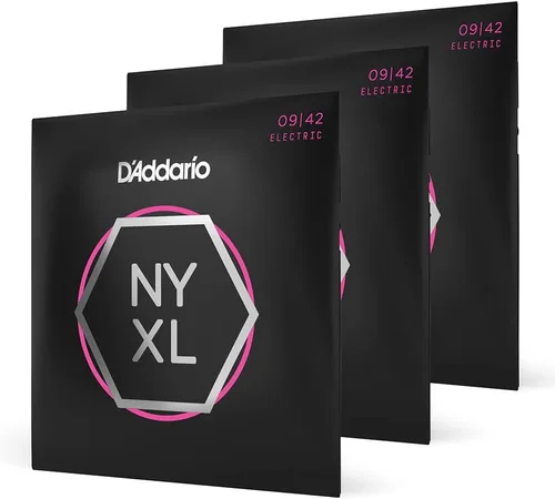 Miniatura 20 de D'Addario Cuerdas para guitarra eléctrica, NYXL entorchadas en níquel, NYXL1164, calibre medio 11-64, juego de 7 cuerdas, paquete de 1