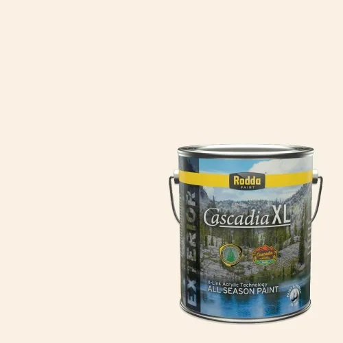 Miniatura 171 de Rodda Paint CASCADIA XL - Pintura e imprimación satinada para exteriores en uno, cuarto de galón, color blanco