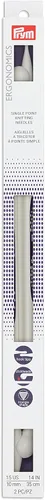Miniatura 12 de Prym Ergonomics - Aguja de tejer de un solo punto de 14 pulgadas, tamaño 2 (paquete de 2)