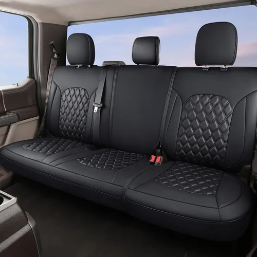 Miniatura 14 de Huidasource - Funda para asientos de automóvil, personalizadas, de cuero, protectores de cojines de asiento delanteros y traseros