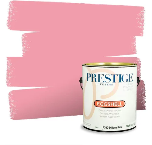 Miniatura 626 de Prestige Paints Pintura exterior e imprimación en uno, 1 galón, plano, coincidencia comparable de Valspar* Amber Rose*