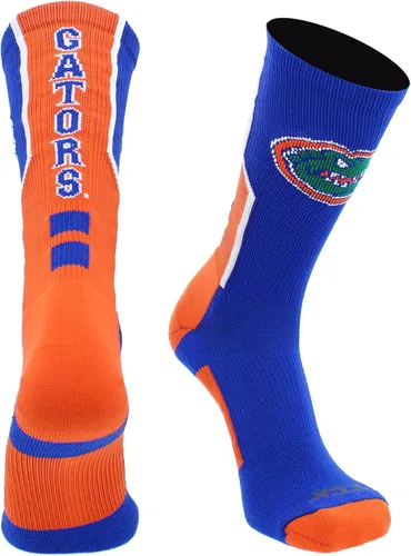 Miniatura 6 de TCK NCAA Perimeter Crew Socks, calcetines deportivos de equipo de rendimiento atlético para hombres y mujeres, absorben la humedad, con licencia