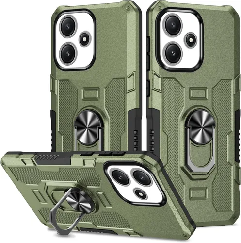 Miniatura 45 de Funda para Xiaomi Redmi Note 12 Pro 5G/Xiaomi Poco X5 Pro 5G Metal CD Patrón Anillo Titular Funda Teléfono Móvil Funda Protectora Anti-Caída Negro