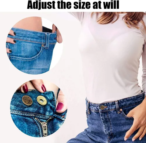 Miniatura 5 de 6 botones instantáneos de ajuste perfecto, ajuste instantáneo, botones de repuesto de jeans, botón extraíble para jeans sueltos, botones sin coser