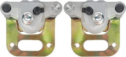 Juego de pinzas de freno delantera izquierda derecha con pastillas compatibles con Polaris ATV Sportsman 400 500 Big Boss 350L/400L/500 6X6 Magnum