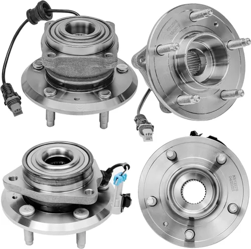 Miniatura 149 de Detroit Axle - Kit de nudillos de dirección delantera izquierda para Ford Edge Lincoln MKX 07-10, cojinete de rueda del lado del conductor, nudillo