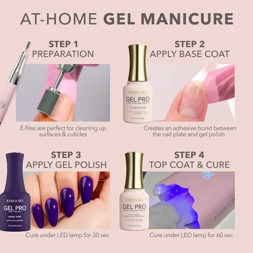 Miniatura 6 de KIARA SKY Pro Esmalte de uñas de gel sin hema, All Bark, 0.5 onzas líquidas