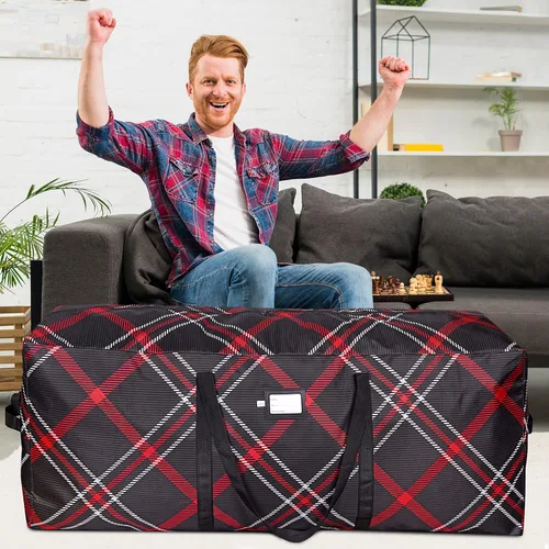 Miniatura 2 de ProPik Bolsa de almacenamiento para árbol de Navidad, se adapta a árboles desmontados de hasta 9 pies de alto, 25 pulgadas de alto x 20 pulgadas