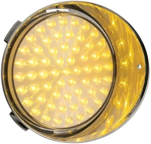 Miniatura 2 de United Pacific 39641 61 LED Freightliner Luz diurna (pasajero) - ámbar LED/lente transparente