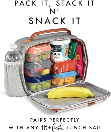 Miniatura 7 de Fit & Fresh Stak Pak Set, 6 piezas, plástico, multicolor