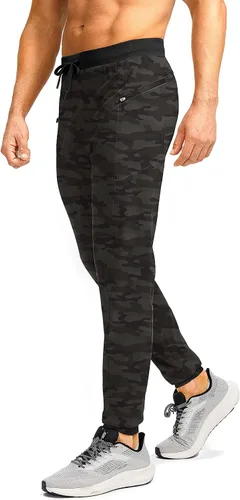 Miniatura 2 de G Gradual Pantalones deportivos para hombre con bolsillos con cremallera, elásticos, cónicos, pantalones deportivos para hombre, entrenamiento