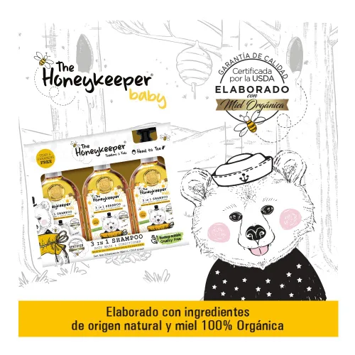 Miniatura 3 de Mildhug THE HONEY KEEPER - The Honeykeepeer - Champú Kids 3 y 1 (3 de 23.7 fl oz)