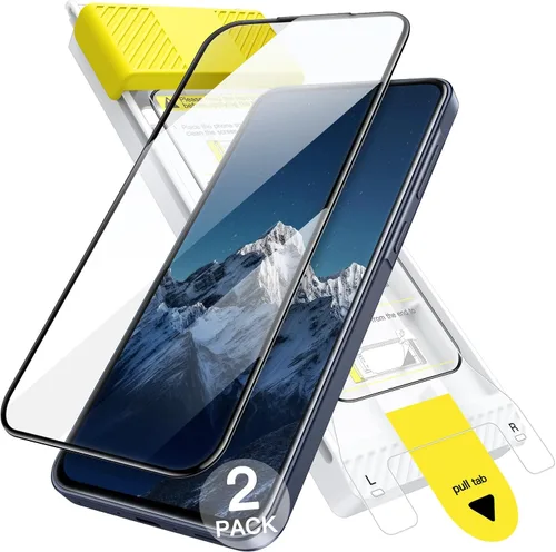 JETech Infinity Screen Protector for Samsung Galaxy A57 5G, 9H+ 3D Full Coverage Tempered Glass, Anti-Fingerprint, Auto-Align Installation,