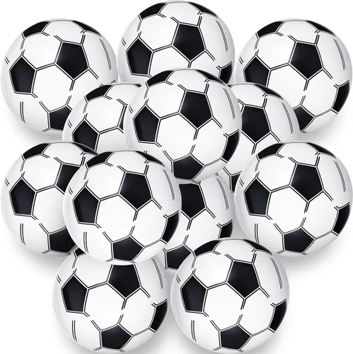 Chivao Paquete de 12 pelotas de playa inflables de fútbol de 16 pulgadas, juguetes gigantes para piscina, juguetes de piscina para verano, juegos de