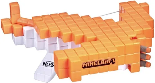 Miniatura 4 de Nerf Ballesta ballesta de Minecraft Pillager, ballesta real, acción de ballesta real, incluye 3 dardos oficiales Nerf Elite 42787, multicolor