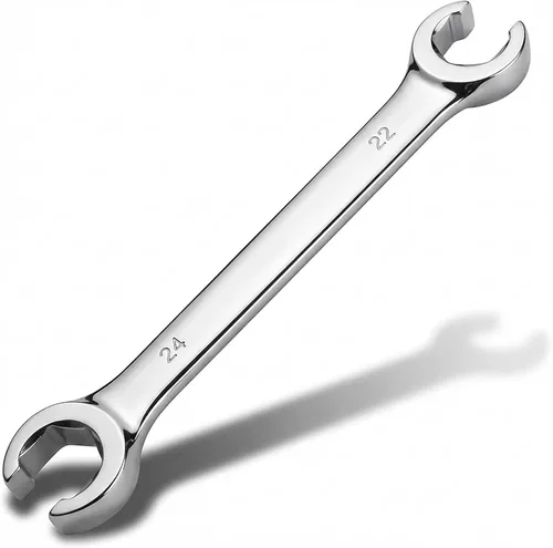 Miniatura 14 de Utoolmart Llave de tuerca de destello, 0.945 in x 1.063 in, doble extremo abierto, acero de alto carbono chapado en cromo espejo, para mantenimiento