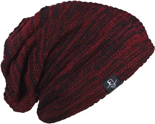 Miniatura 22 de FORBUSITE - Gorro holgado de punto para hombre, de gran tamaño, para verano e invierno B08