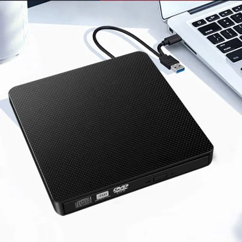 Miniatura 6 de YMY Unidad externa de CD y DVD para portátil, USB3.0 y USB-C 2 en 1, reproductor de DVD portátil, grabadora de CD, grabador para PC de escritorio