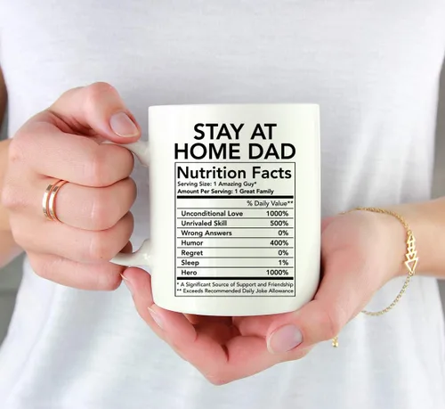 Miniatura 3 de Andaz Press Divertida taza de té de café de cerámica de 11 onzas, regalo de agradecimiento, datos nutricionales del ejército, paquete de 1, ideas