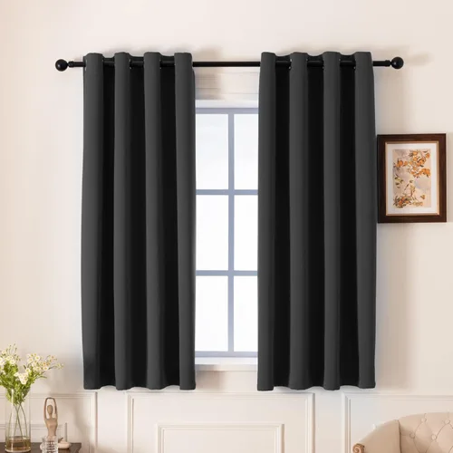 Miniatura 61 de Pickluc Cortinas Opacas Azul Marino para Sala de Estar, Cortinas Bloqueadoras de Luz con Ojales, Aislamiento Térmico, Reducción de Ruido, 52 Azul