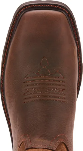 Miniatura 6 de ARIAT Botas de trabajo para hombre Groundbreaker con punta cuadrada ancha e impermeable con punta de acero Marrón oscuro