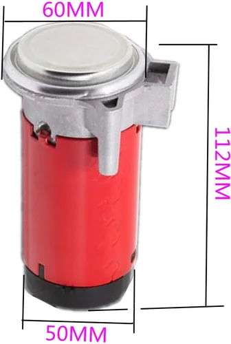 Miniatura 3 de Bomba de aire para automóvil, motor de máquina eléctrica de 24 V, kit de compresor de bocina de automóvil, compresor de bocina de automóvil, Rojo